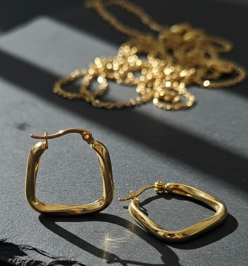 Gold Hoop Earring