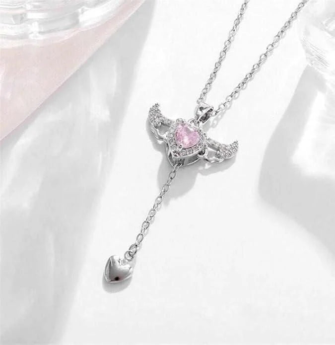 (PINK) ANGEL HEART Necklace
