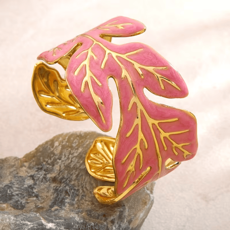 Bangle Bracelet, Stainless Steel Enamel