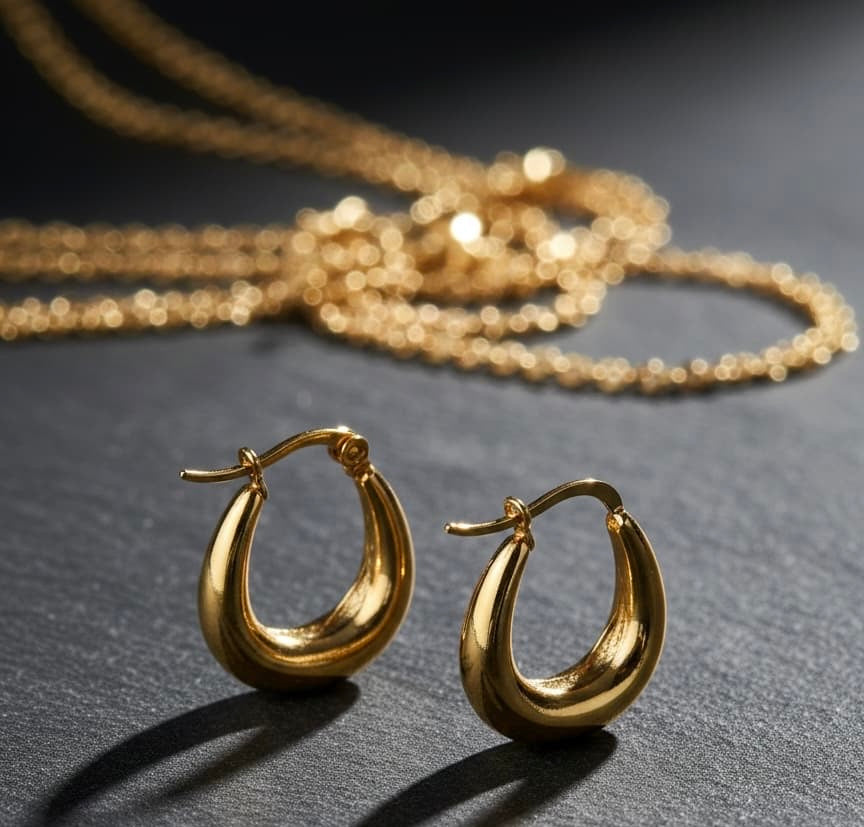 Gold Hoop Earring