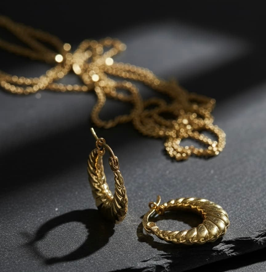 Gold Hoop Earring