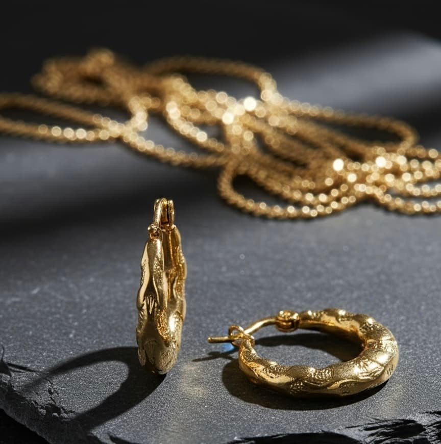 Gold Hoop Earring