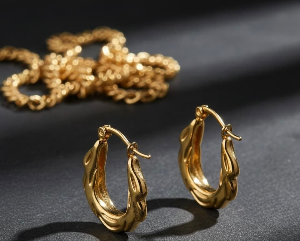 Gold Hoop Earring