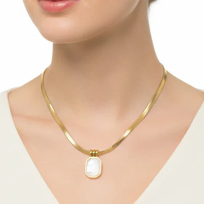 Roman Mosaic Station Necklace