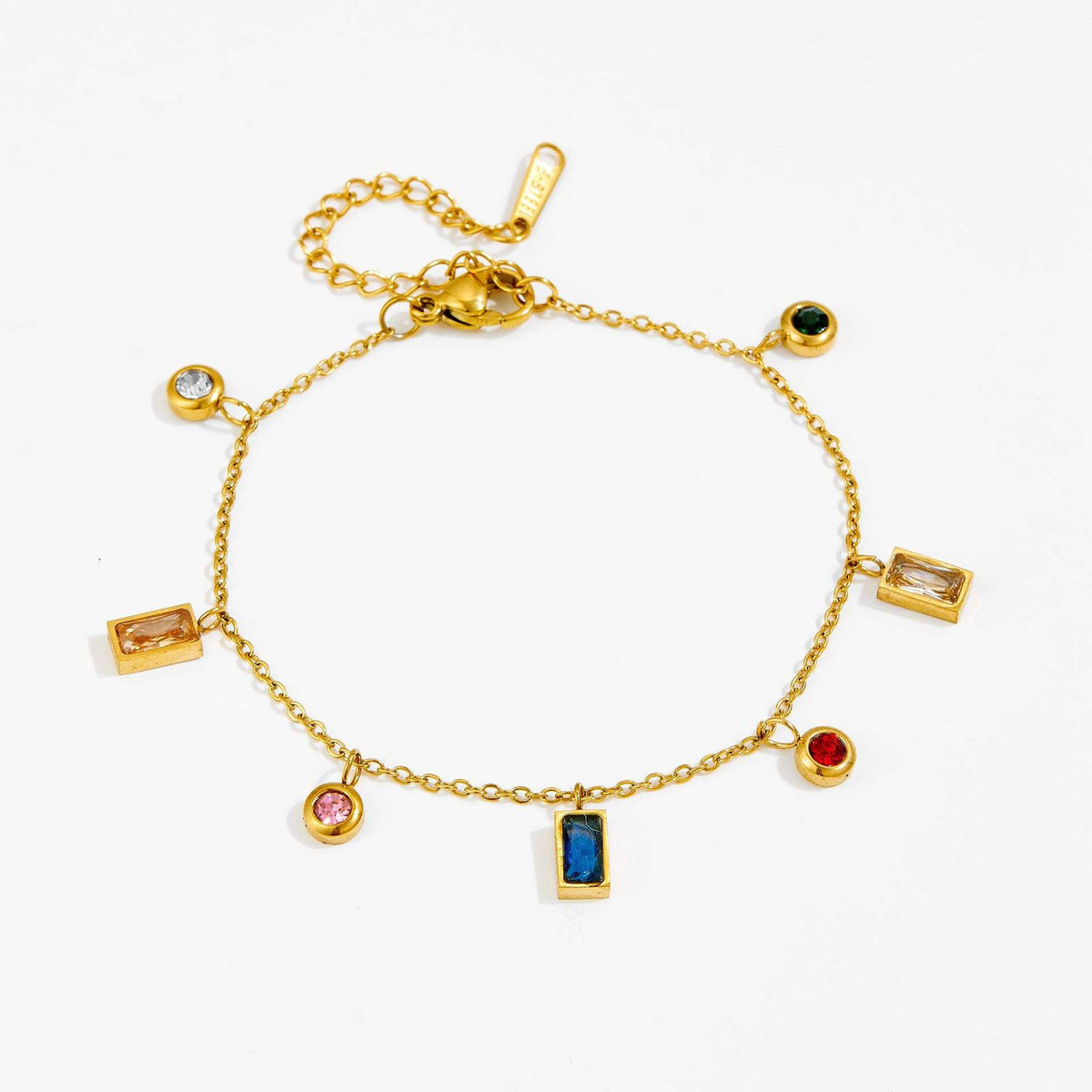 Colorful Charm Gold Bracelet