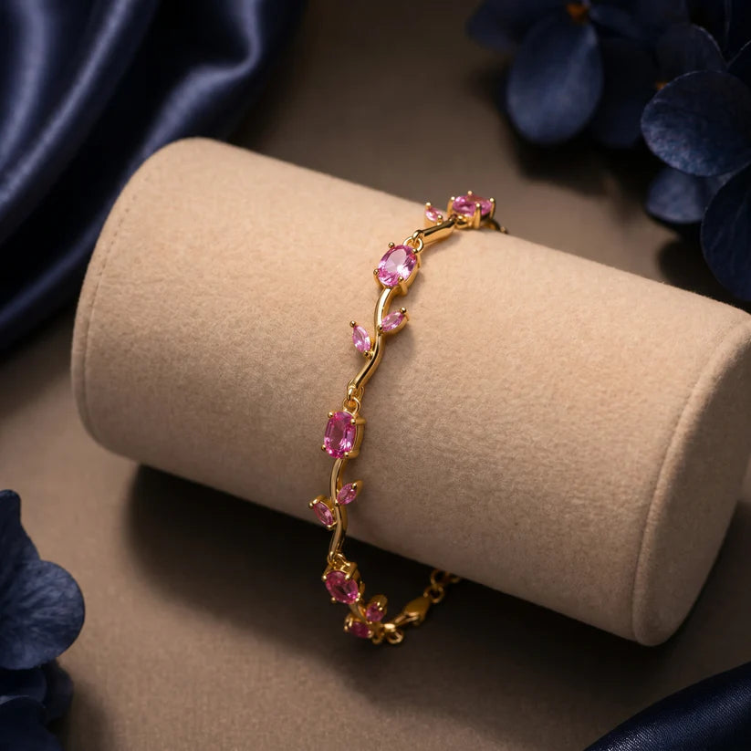 Tulip Pink Petal Bracelet