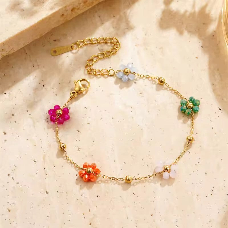 Golden Daisy Chain Bracelet