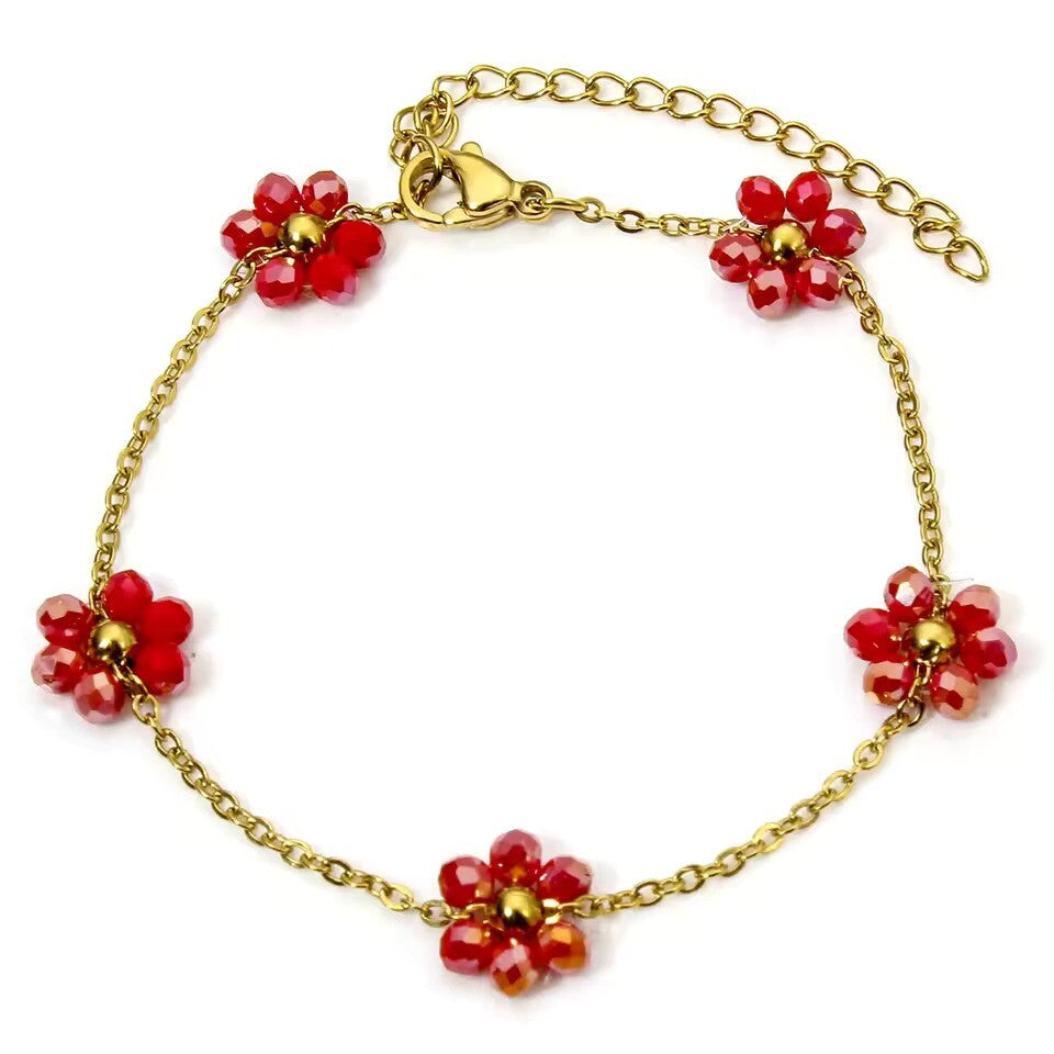 Golden Daisy Chain Bracelet