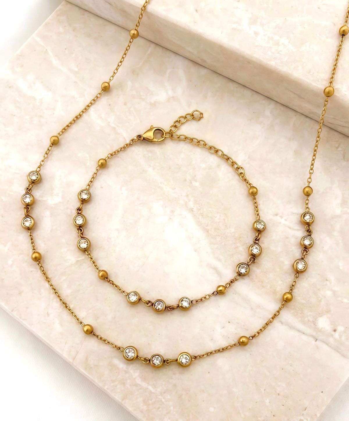 Elegant Inlaid Zircon
