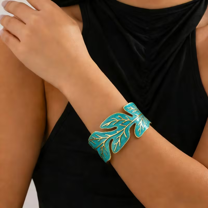 Bangle Bracelet, Stainless Steel Enamel