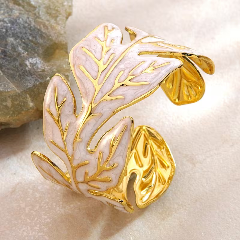 Bangle Bracelet, Stainless Steel Enamel