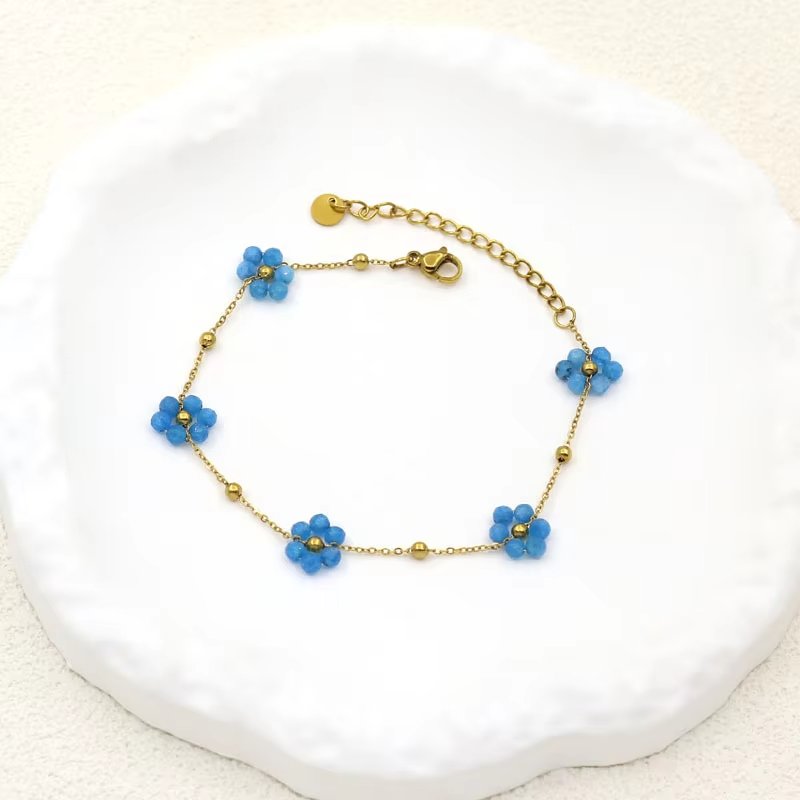 Golden Daisy Chain Bracelet