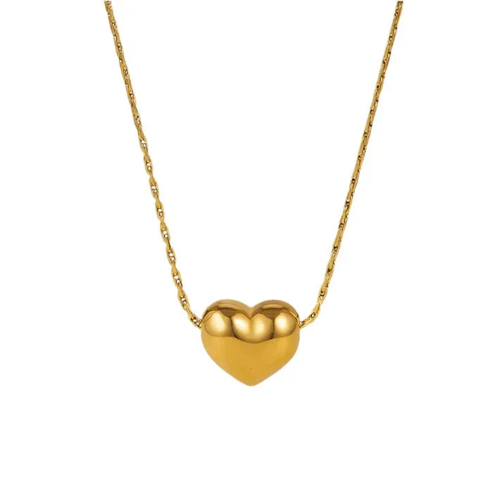 Mini Heart Necklace - Stainless Steel
