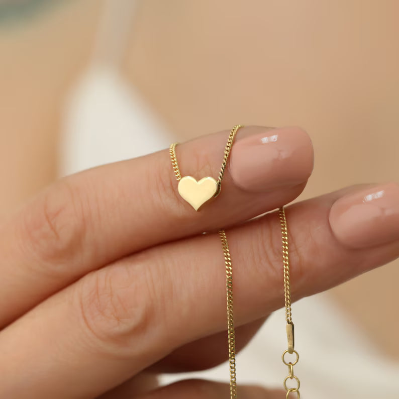 Mini Slim Heart Bracelet - Stainless Steel
