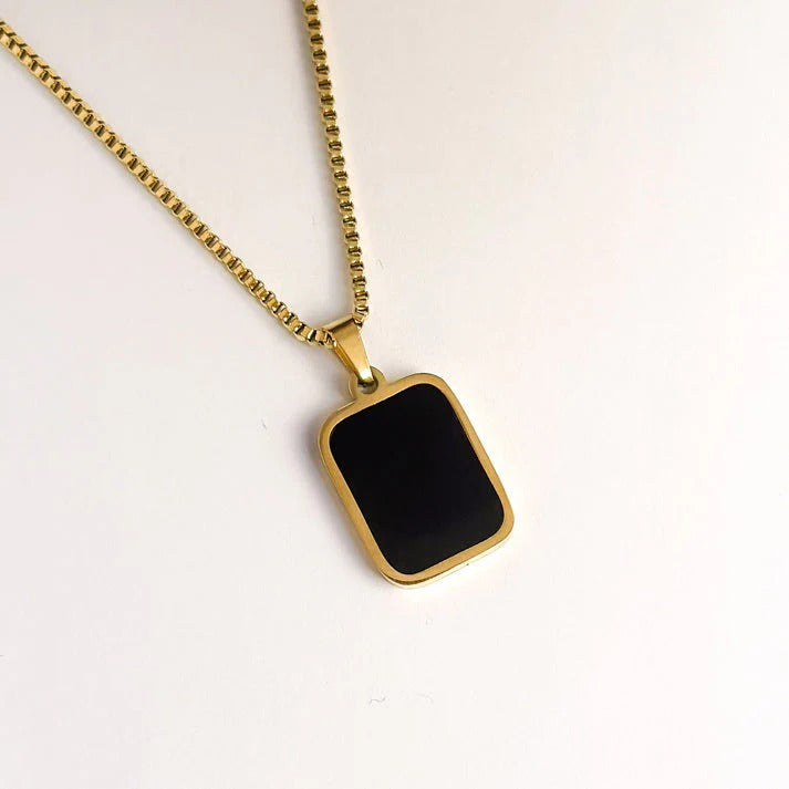 Elke Double Sided Necklace - Stainless Steel