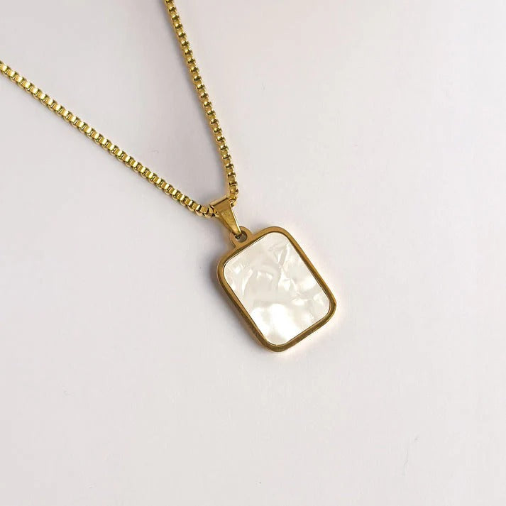 Elke Double Sided Necklace - Stainless Steel