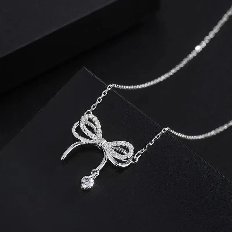 Flash Bow Silver - Necklace