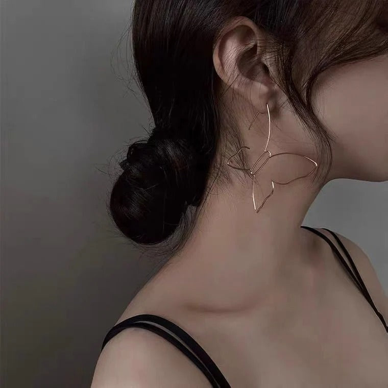 Butterfly Foiled Large - Earring