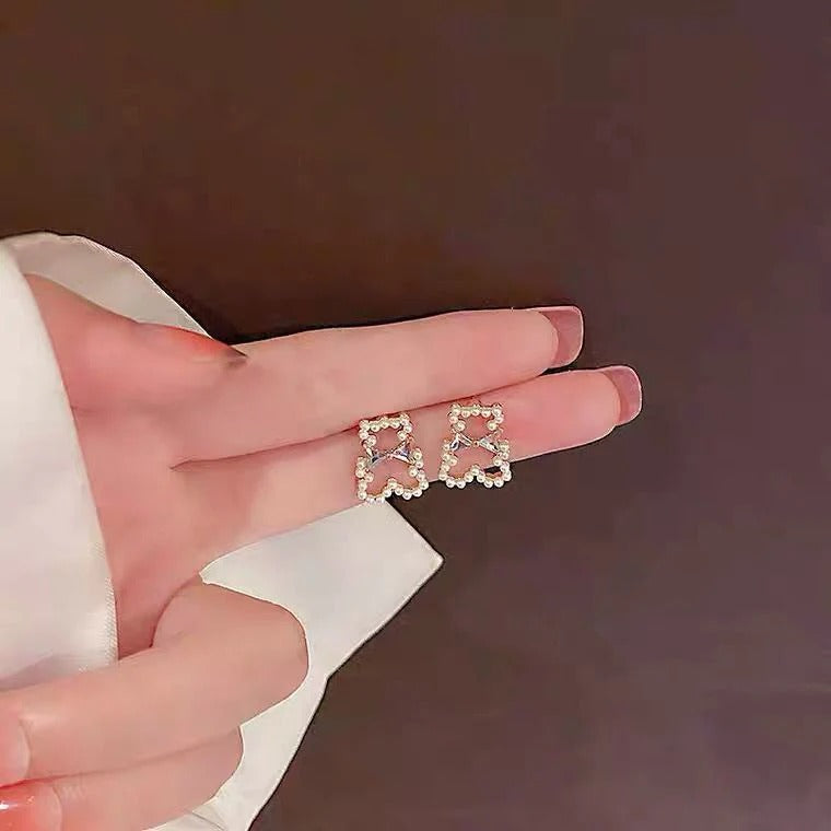 Pearl Bear Gold - Earring