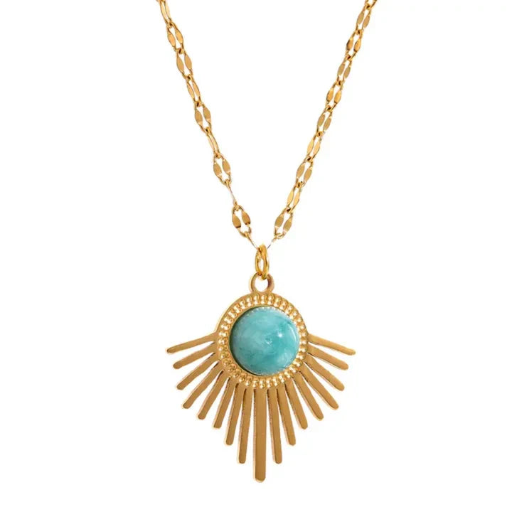 Turquoise Sunshine Necklace