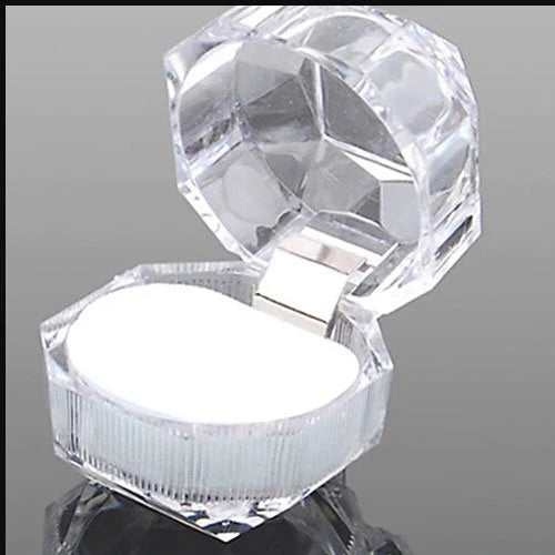 Plastic Transparent Ring Box